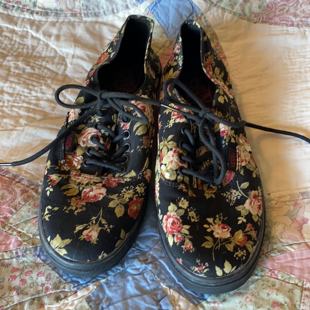 Vans women’s floral sneakers 9